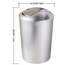 6.5L Bathroom Garbage European Style Trash Wastebin With Lid Kitchen Trash  J5L8