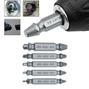 5x Quick Out Broken Stripped Screw Extractor Drill Bits Kit Bolts Remover