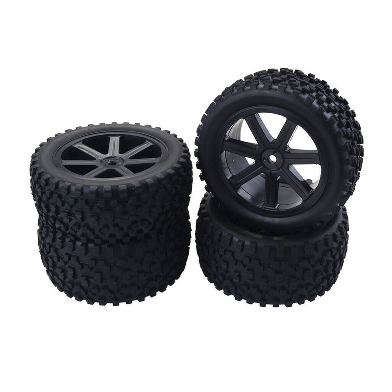 1/10 Buggy On-road Car Wheel Rim &Tyre Set for Redcat, HSP, HPI RC Car Black