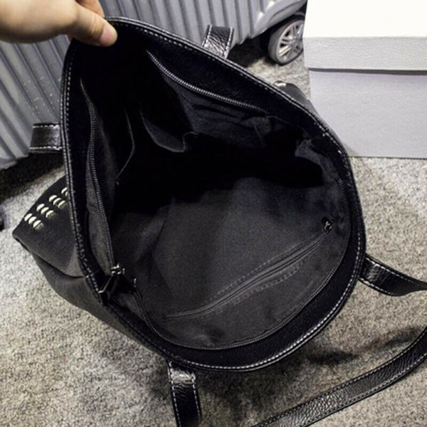 Women PU Leather Female Handbag Autumn Bag Large Size Women Shoulder Bag Da P2Y4
