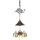 Peacock Wind Chime Tubes Bells Rustic Hanging Ornament Home Garden Decor Gift