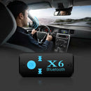 2PC X6 Auto Car Bluetooth Aux Adapter Support TF Card A2DP Audio Stereo B LNL