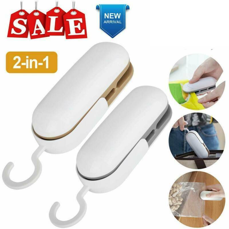 Portable Mini Heat Sealing Machine Household Plastic Bag 2 In 1-Sealer / Cutter