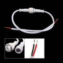 LED Light Strips Male Female 2 Pin Waterproof Connector Cable White