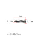 200pcs Machine Heads Mounting Screws 11x2.2mm for Guitar Bass Mandolin Accessory
