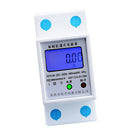 Din Rail Single Phase 2 Wire Electricity Energy Meter 50Hz AC 220V 5(20)A