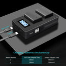 2Pcs 2000Mah Np-Fw50 Np Fw50 Camera Battery + Lcd Usb Dual Charger For Alph
