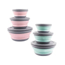3Pcs/Set Bowl Sets Silicone Folding Lunch Box Folding Bowl Portable Silicon