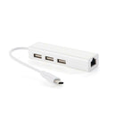 USB-C USB 3.1 Type C to USB RJ45 Ethernet Lan Adapter Hub Cable for Macbook top