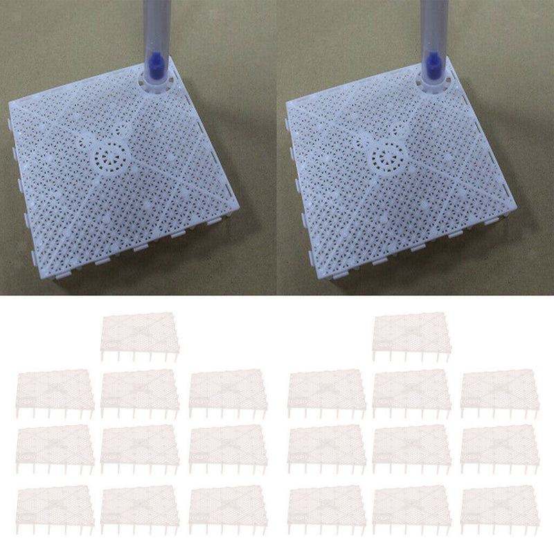 20Pcs Square Aquarium Fish Tank Under Gravel Bottom Filtration Plate Board