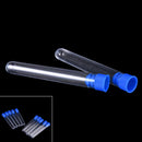 10pcs 15x100mm Clear Plastic Test Tubes Hard Plastic Test Tube With Wing Plug MO