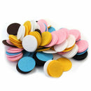 200Pcs 30mm Multi-colored Circle Felt Appliques Headband Hair Bows Brooch DIY