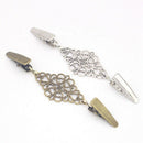 Women Cardigan Sweater Blouse Pin Shawl Brooch Flower Clips Shirt Collar Re