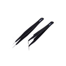 2pcs Anti-static Elbow and Straight Stainless Steel Tweezers Cake Mold FT