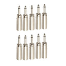 10X XLR 3-pin Male to 1/4-Inch Male Socket Audio Adapter Converter Connector