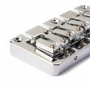 For Bass Guitar L Shape Saddle Parts String Spacing 19mm Chrome 4 String Bridge