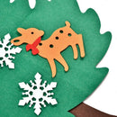 DIY Felt Christmas Tree Pendants Wall Hanging Decoration Stickers Xmas Orna