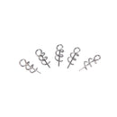 100X Soft Lure Baits Hook Pin Spring Fixed Lock Fishing Screw Needle Worm  JR