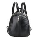 2016 New Fashion PU Leather Ladies Mini Rivet Backpack Shoulder Bag Black