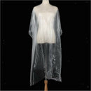 100x Disposable Hair Cutting Cape Gown Barber Capes w/ 4x No Bend Hair Clips
