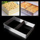 10"-20" Adjustable Rectangle Scalable Stainless Steel Mousse Cake Baking Mold