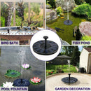 Solar Fountain Pump Floating Bird Bath Water Panel Home Garden Pond Pool