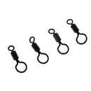 25pc Large Small Eye Extended Rolling Swivels Matt Black Carp Fishing Tackle
