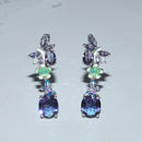 Women's Earrings Purple Butterfly Earrings Cubic Zirconia