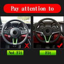 Real Carbon Fiber Style Steering Wheel Decoration Strip Trim For Alfa Romeo
