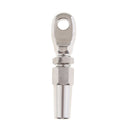 4mm 5/32 inch Wire Rope Swageless Eye Terminal Heavy Duty 316 Stainless Steel