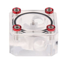 Acrylic G1/4'' Threaded Square Shape Computer Water Cooling Flow Meter White