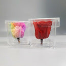 Clear Rose Display Case Rose Flower Holder Storage Box Transparent Gift Box