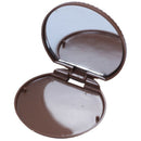 1x Cute Cookie Shaped Design Mirror Makeup Comb Brown E7Y1