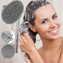 Shower Hair Shampoo Brush Comb Silicone Massage Scalp Anti-skid Hairbrush A