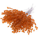 50pcs Acrylic Crystal Bud Branches Artificial Flower Twigs For Party Orange