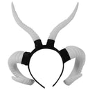 Simulation Horn Horn Headband Goat Black Horn Headdress Witch Ghost Hallowe