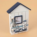 Mediterranean House Key Storage Holder Case Wall Mounted Wooden Storage Box