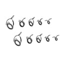 10pcs Fishing Rod Guides Ring Rod Repair Kit Ceramic Ring Top Tips