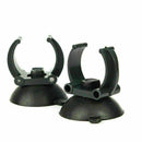 2Pcs Black Aquarium Cup Clip Sucker Tank Air Pump Heater Tubing Suction Hol Y8D3