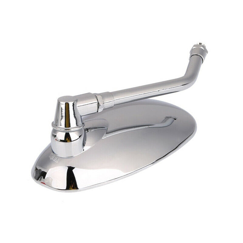 2PCS Motorcycle Oval Chrome Rear View Glasses Mirror For Ducati KTM KawasakiJ 3C