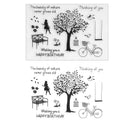 DIY Scrapbooking Transparent Silicone Seal Stamp Sheets Album Card Decor