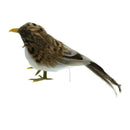 Small Artificial Bird Feather Realistic Sparrow Garden Tree Ornament 15cm