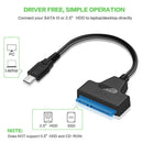 10Gbps Type C Usb 3.1 To Sata Iii Hdd Ssd Hard Drive Adapter Cable For 2.5  O8I8