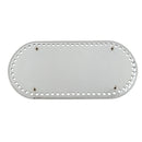 DIY Bags PU Pad Bottom Base Shaper Bag Cushion Mat w/ 60 Holes 25x12x0.4cm