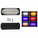 12-LED Flash Recovery Strobe Car Emergency Signal Light Fog Light White