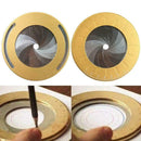 4.9 inch Circle Tool Movable Measurement Stainless Drawing Creative Ruler C6Q5