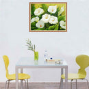 40x30cm DIY 5D Diamond Painting White Lily Cross Stitch Needlework Craft