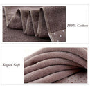 2Pcs/Lot Oversized Face Towel Thickening Soft Cotton Absorbent Sweat Towel  H3B6