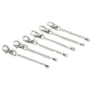 10pcs Lobster Clasp Keyring Keychain Short Chain Key Rings DIY Necklace Pendent-