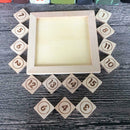 15 Sliding Tiles Math IQ Game Toys Wooden Brain Game for Adults Children